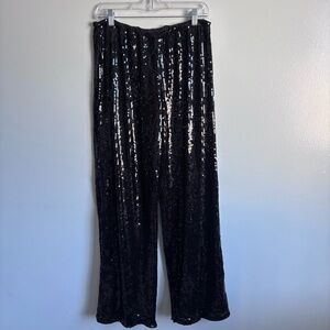 ⭐️⭐️⭐️Musera Elegant Black Sequin Trousers size Medium